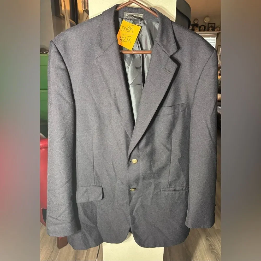 Meeting Street Navy Blue Suit Jacket Sports Coat Size 42R EPC